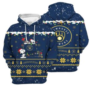 Merry christmas season milwaukee brewers snoopy 3d hoodie 1.jpg