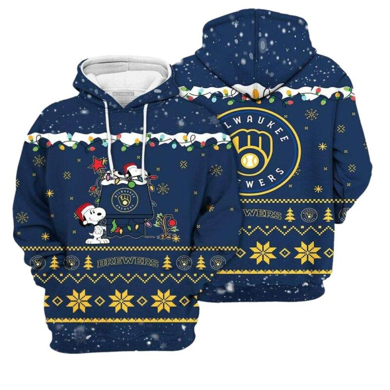 Merry christmas season milwaukee brewers snoopy 3d hoodie 1.jpg