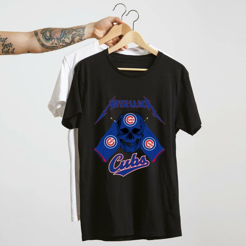 Meta llica chicago cubs skull flag shirt t shirt 4 4.jpg