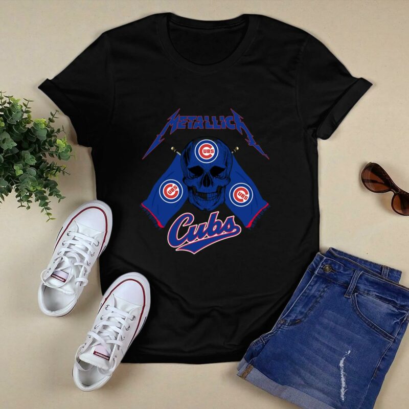 Meta llica chicago cubs skull flag shirt t shirt 0.jpg