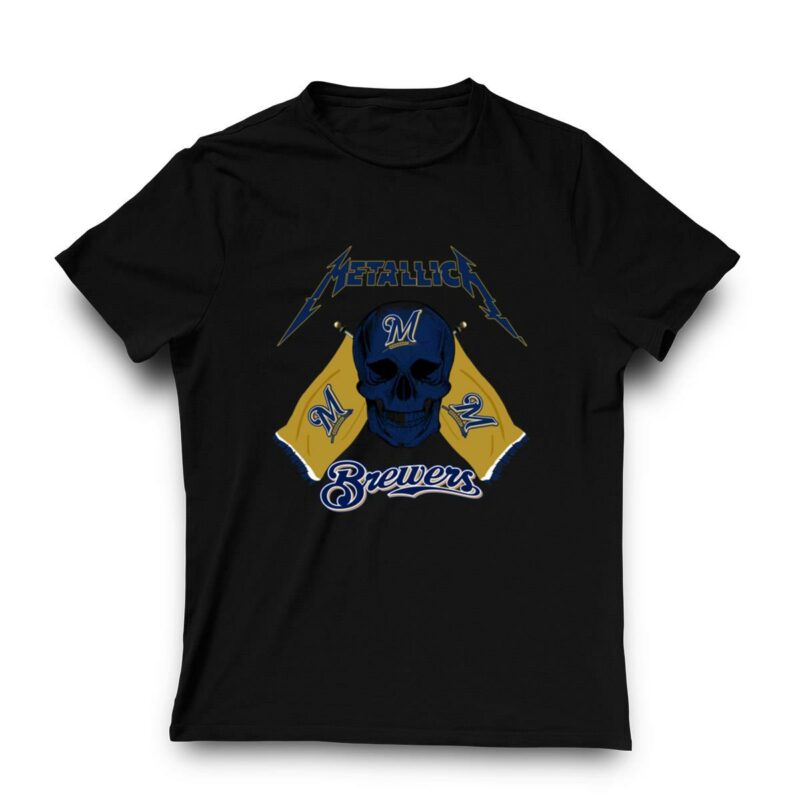 Meta llica milwaukee brewers skull flag shirt t shirt 3 3.jpg