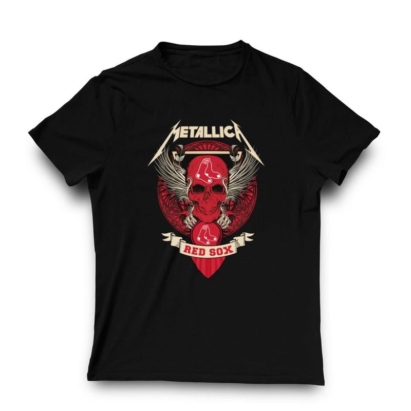 Boston Red Sox Skull Graphic T-Shirt for Fans and Collectors - Image 3