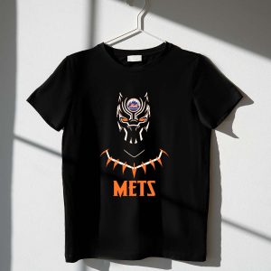 New York Mets Black Panther Fan T-Shirt - Unique Design For Mets Fans