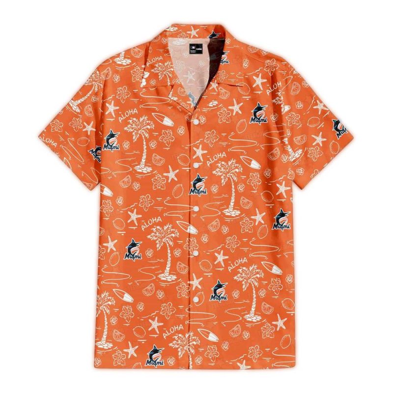 Miami Marlins Aloha Paradise Hawaiian Shirt 1