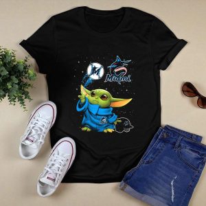 Baby Alien Starry Miami Marlins Baseball T-Shirt For Kids