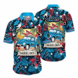 Miami Marlins Hawaiian Shirt For Summer Camping And Vacation Fun
