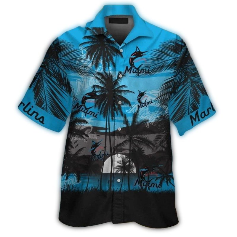 Miami Marlins Coconut Beach Summer Tropical Hawaiian Shirt 1