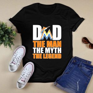 Miami Marlins The Man, The Myth, The Legend T-Shirt For Dads