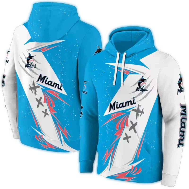 Miami Marlins Dynamic Slash AOP Hoodie 1