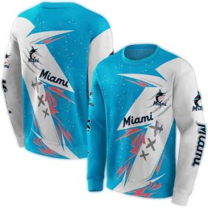 Miami Marlins All-Over Print Sweatshirt – Dynamic Style For Fans