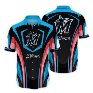 Miami Marlins Hawaiian Shirt - Dynamic Team Uniform Style