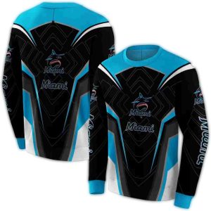 Futuristic Miami Marlins All Over Print Sweatshirt For Fans