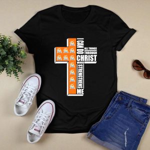 Miami Marlins I Can Do All Things Inspirational T-Shirt