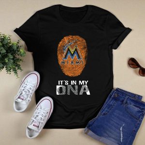 Miami Marlins It'S In My Dna T-Shirt - Fun Fan Apparel