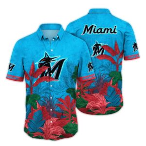 Vintage Miami Marlins Landscape Hawaiian Shirt For Men And Women