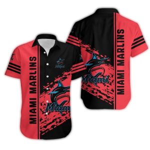Miami Marlins Heart Logo Hawaiian Shirt - Relaxed Summer Style