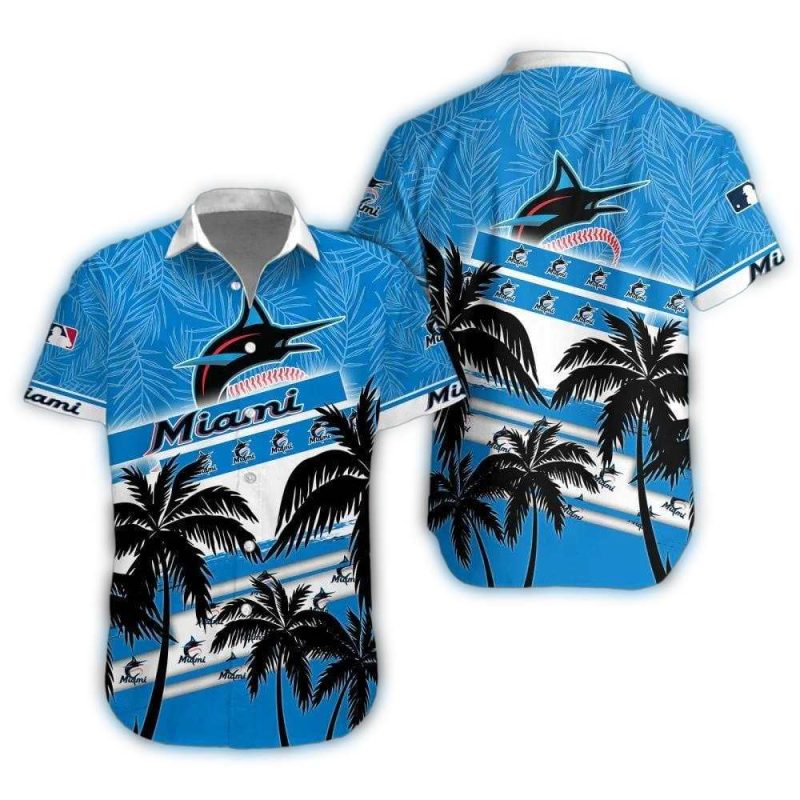 Miami Marlins Ocean Breeze Hawaiian Shirt 1