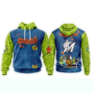 Miami Marlins Scooby-Doo All-Over Print Hoodie For Fans
