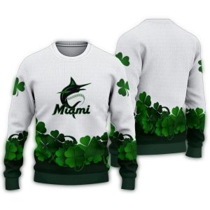 Miami Marlins St Patrick'S Day Ugly Sweater For Festive Fans