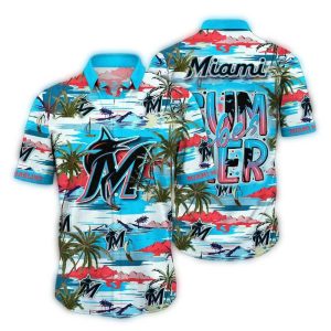 Miami Marlins Hawaiian Shirt For Summer Vibes – Stylish Beachwear