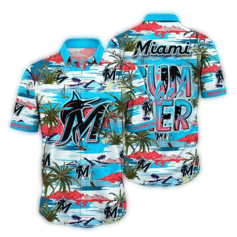 Miami Marlins Summer Vibes Hawaiian Shirt 1