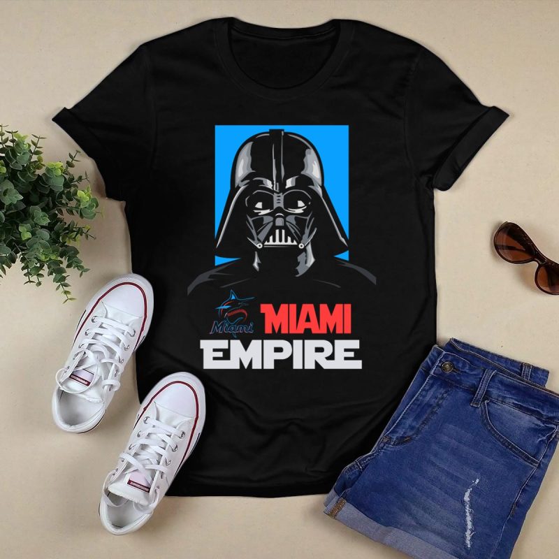 Miami Marlins Vader Miami Empire T Shirt Black 1