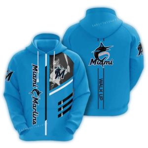 Miami Marlins All-Over Print Hoodie For Baseball Fans