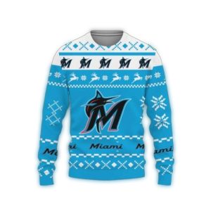 Miami Marlins Winter Wonderland Ugly Sweater For Cozy Game Days