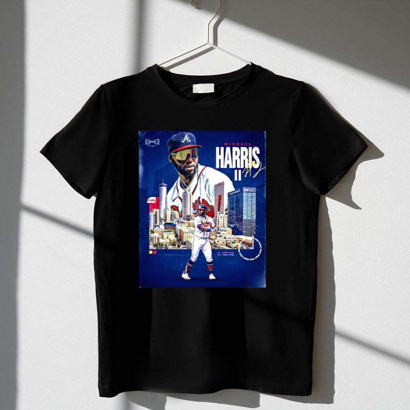 Michael Harris Ii Atlanta Braves Skyline Signature Series T-Shirt