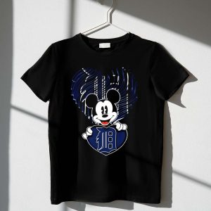 Detroit Tigers Heart Stripe T-Shirt For Fans And Sports Enthusiasts