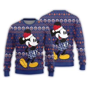 Mickey Mouse New York Mets Holiday Sweater For Fans