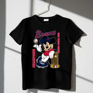 Mickey Mouse Atlanta Braves 2021 World Series Champions T-Shirt
