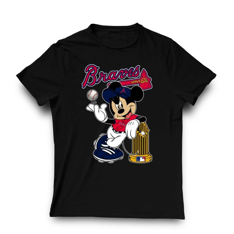 Atlanta Braves 2021 World Series Champions Mickey T-Shirt - Image 3