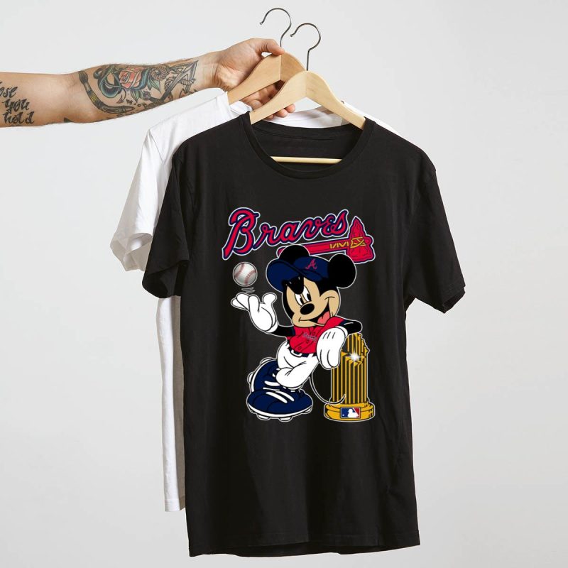 Atlanta Braves 2021 World Series Champions Mickey T-Shirt - Image 4