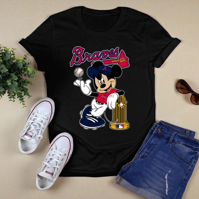 Atlanta Braves 2021 World Series Champions Mickey T-Shirt - Image 5