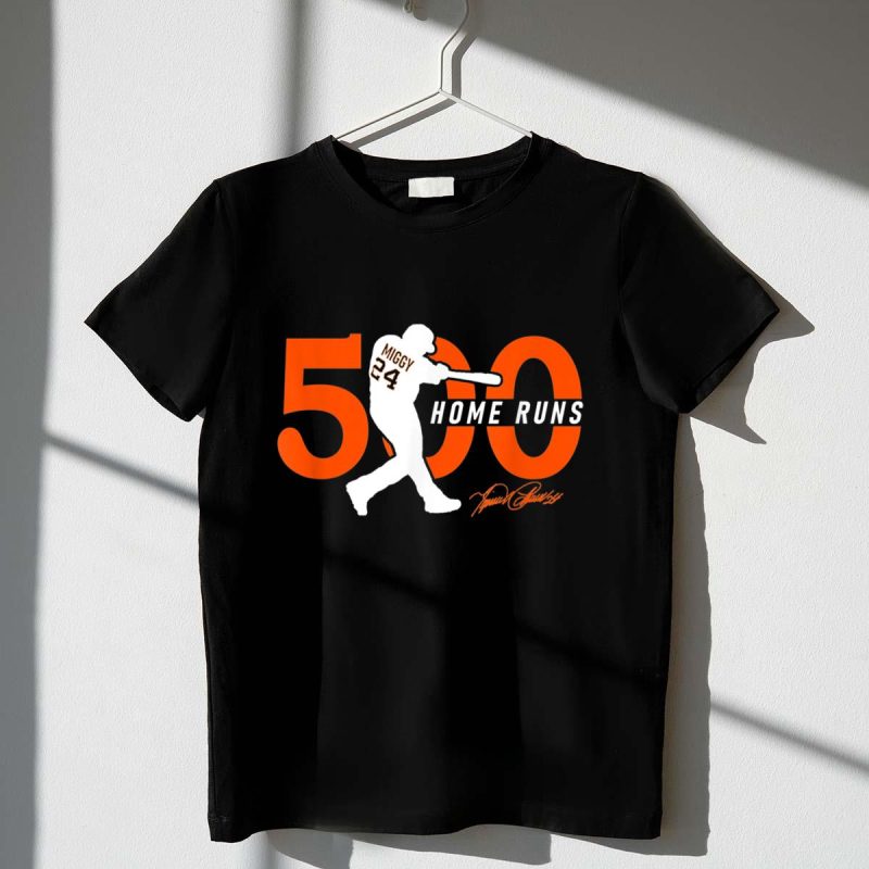 Miggy 500 home runs shirt t shirt 1 1