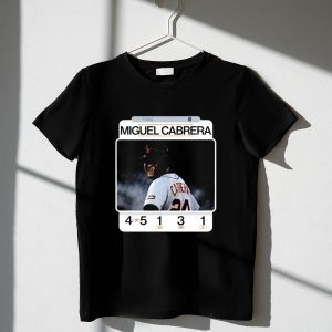 Miguel Cabrera 49Th 4-Hit Game Detroit Tigers Baseball T-Shirt For Fans