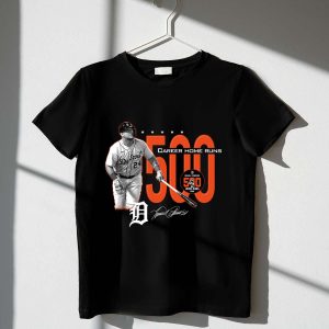 Miguel Cabrera Detroit Tigers 500 Home Runs Commemorative T-Shirt