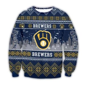 Milwaukee Brewers Christmas Ugly Sweater