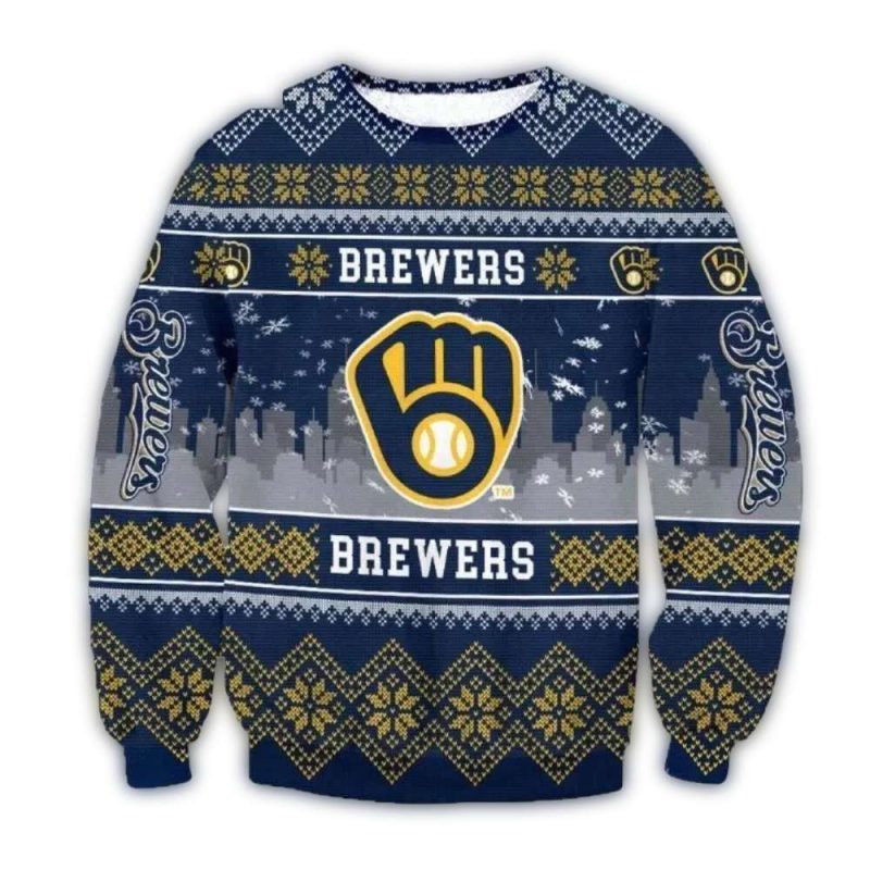 Milwaukee Brewers Christmas Ugly Sweater