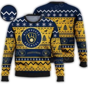 Milwaukee Brewers Merry Christmas Ugly Sweater