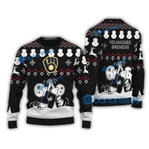 Milwaukee Brewers Snoopy Ugly Sweater