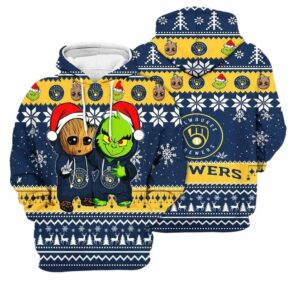 Milwaukee brewers baby groot and grinch best friends 3d hoodie 1.jpg