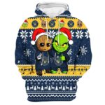 Milwaukee brewers baby groot and grinch best friends 3d hoodie 2.jpg