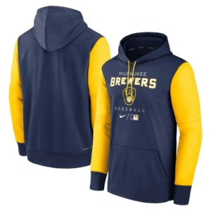 Milwaukee brewers baseball navy and yellow 3d hoodie 1.jpg