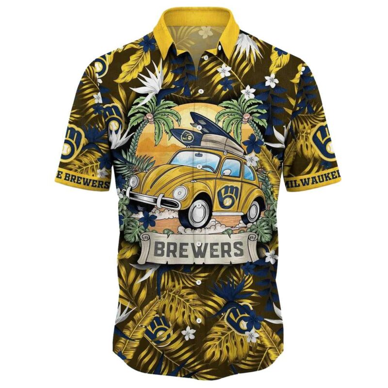 Milwaukee brewers car surf floral tropical hawaiian shirt 2.jpg