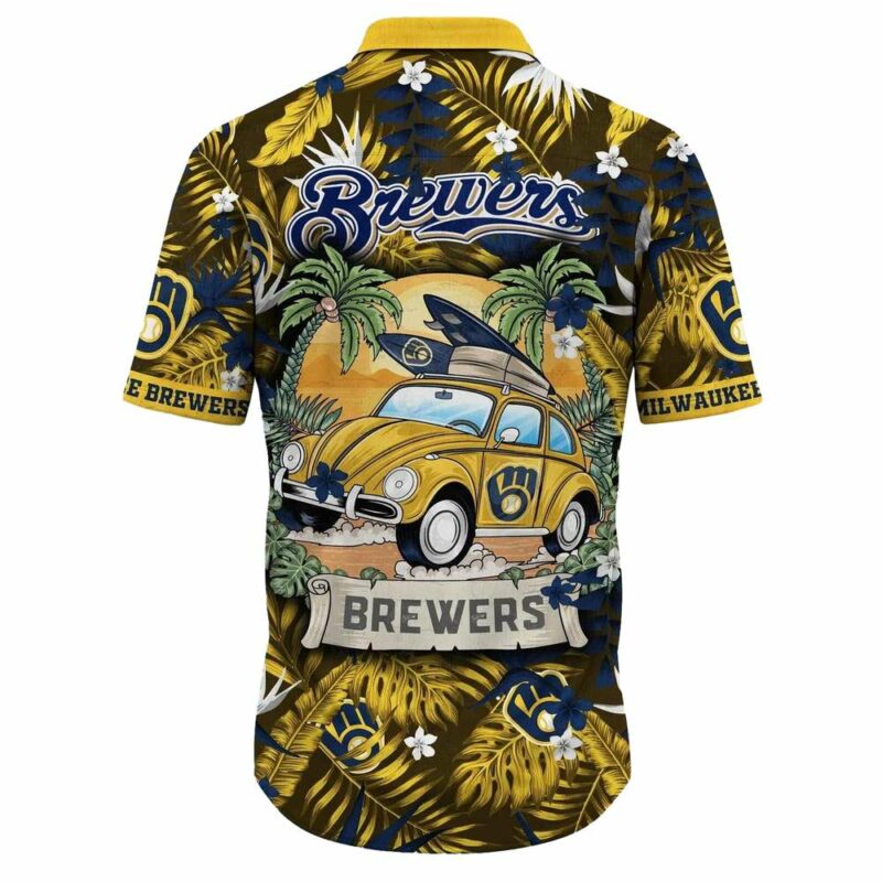 Milwaukee brewers car surf floral tropical hawaiian shirt 3.jpg