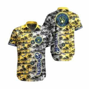 Milwaukee brewers coconut pattern summer vacation tropical hawaiian shirt 1.jpg