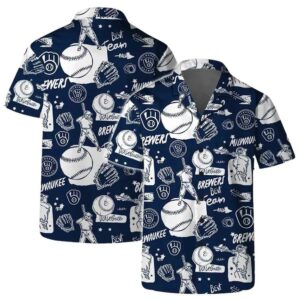 Milwaukee brewers doodle hawaiian shirt 1.jpg