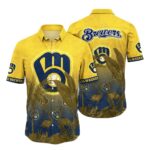 Milwaukee brewers flamingo floral tropical hawaiian shirt 1.jpg